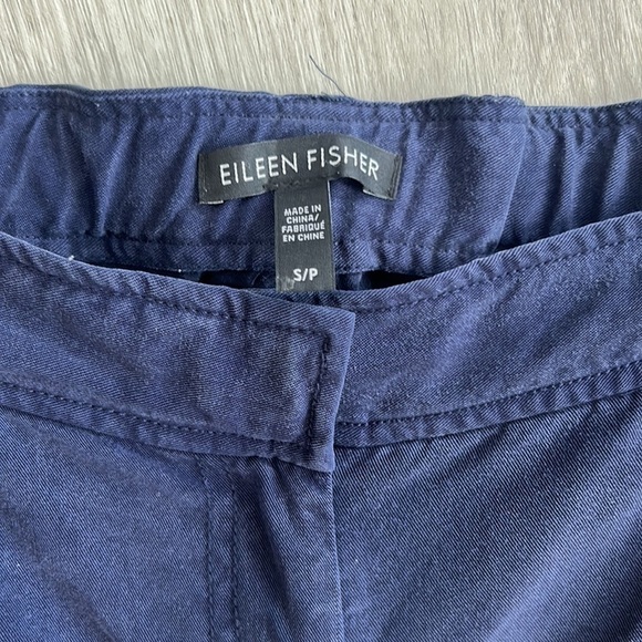 Eileen fisher • Tencel elastic waist ankle button tapered crop pants size Small - Picture 9 of 13